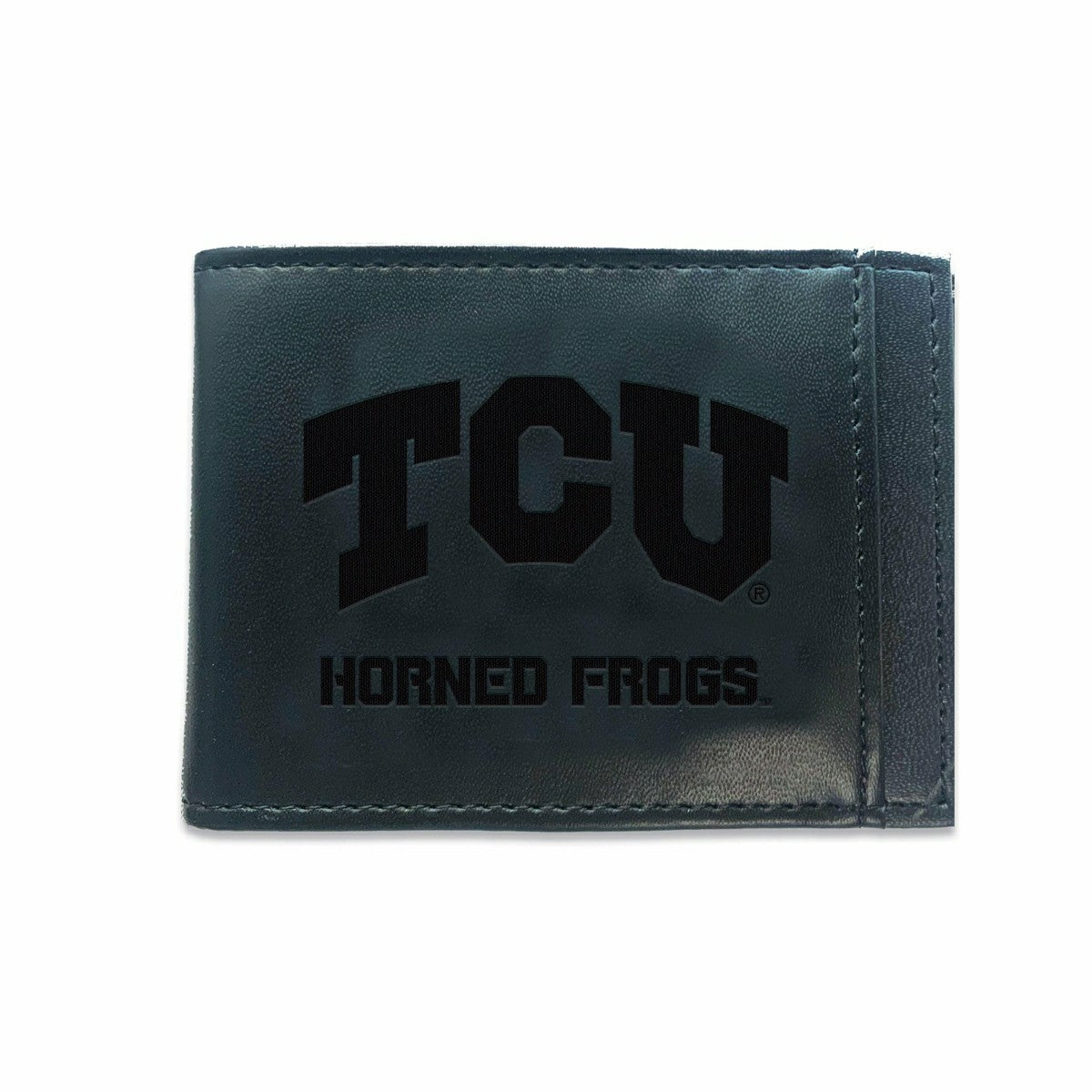 Team Sports America Value - Front Pocket Wallet w/ RFID Blocking, Texas Christian University, Blac