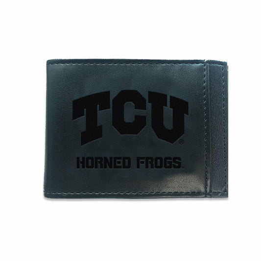 Team Sports America Value - Front Pocket Wallet w/ RFID Blocking, Texas Christian University, Blac
