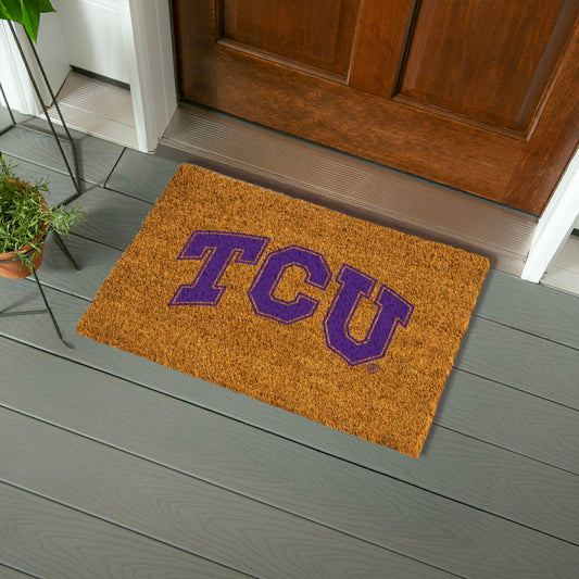 Team Sports America Exclusive - Coir Mat, 16"x28", Texas Christian University