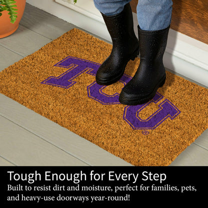 Team Sports America Exclusive - Coir Mat, 16"x28", Texas Christian University