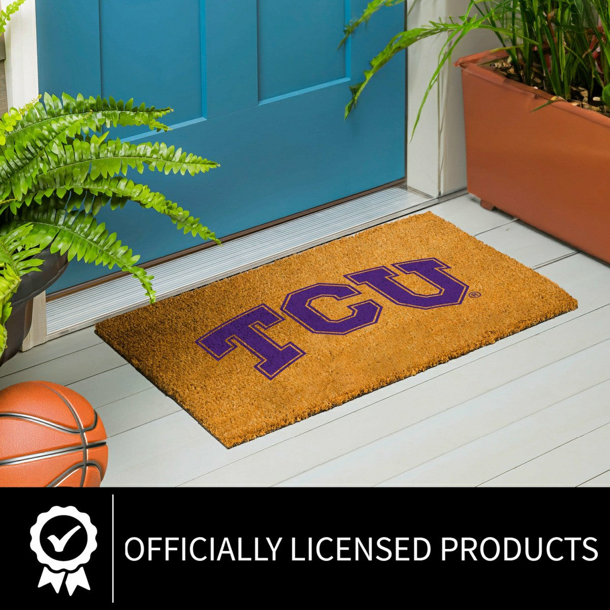 Team Sports America Exclusive - Coir Mat, 16"x28", Texas Christian University