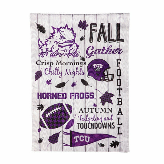 Team Sports America Signature - Texas Christian University, Moire Flag, GDN, Fall Seasonal