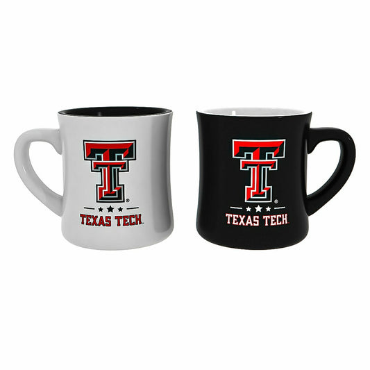 Team Sports America Essential - Texas Tech University 10oz Ceramic Cup Set, 2pc
