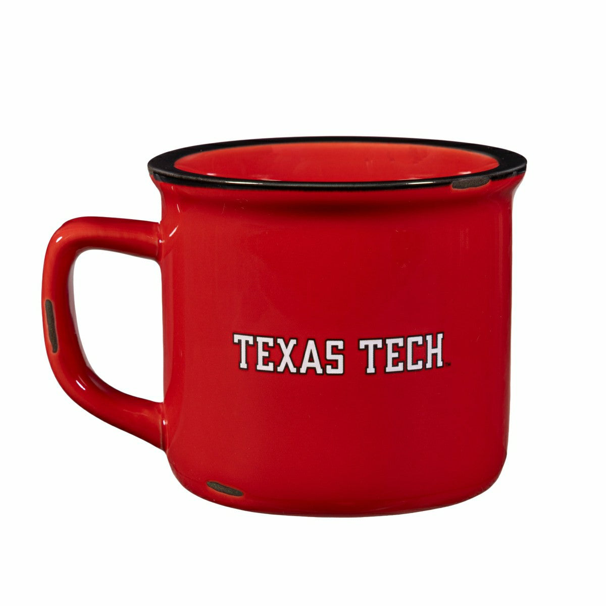 Team Sports America Everyday - Texas Tech University Ceramic Camp Cup with Enamel Finish, 14oz