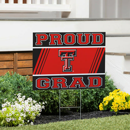 Team Sports America Recommended - Texas Tech University Coroplast Yard Sign Graduate