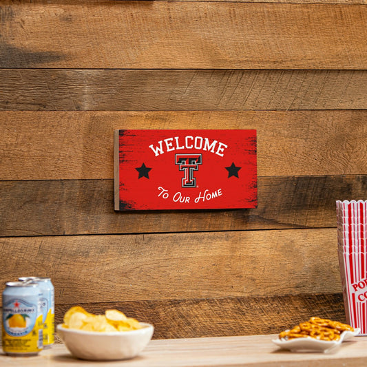 Team Sports America Classic - Texas Tech University Wood Wall Sign, 6x11