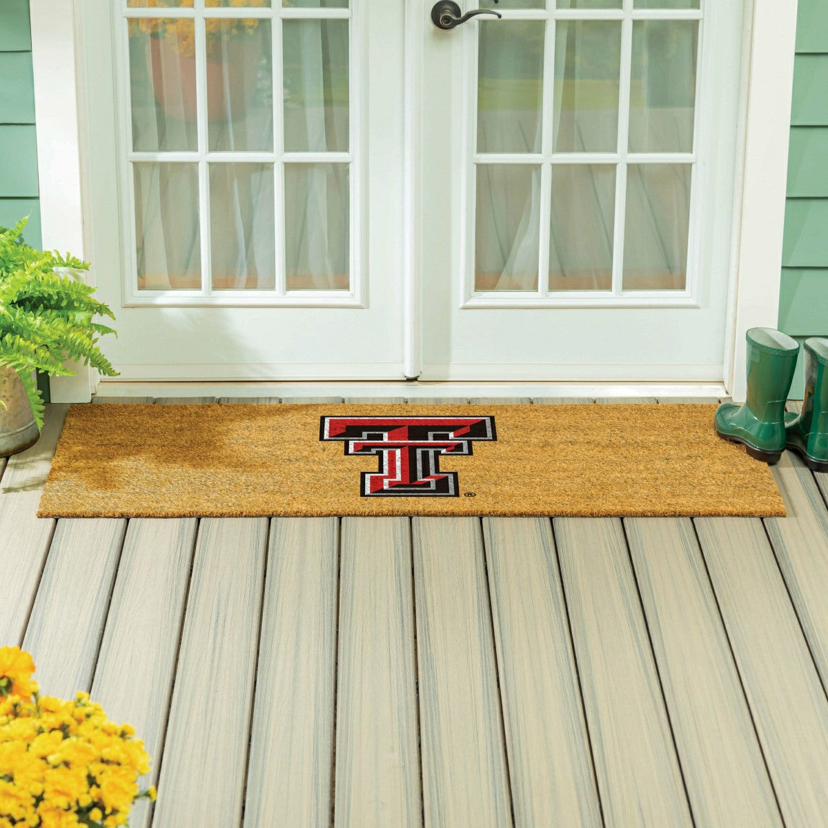 Team Sports America Everyday - Texas Tech University Extra Large Full Color Coir Mat, 60"x24"