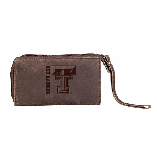 Team Sports America Essential - Wristlet Wallet, Brown, Texas Tech University