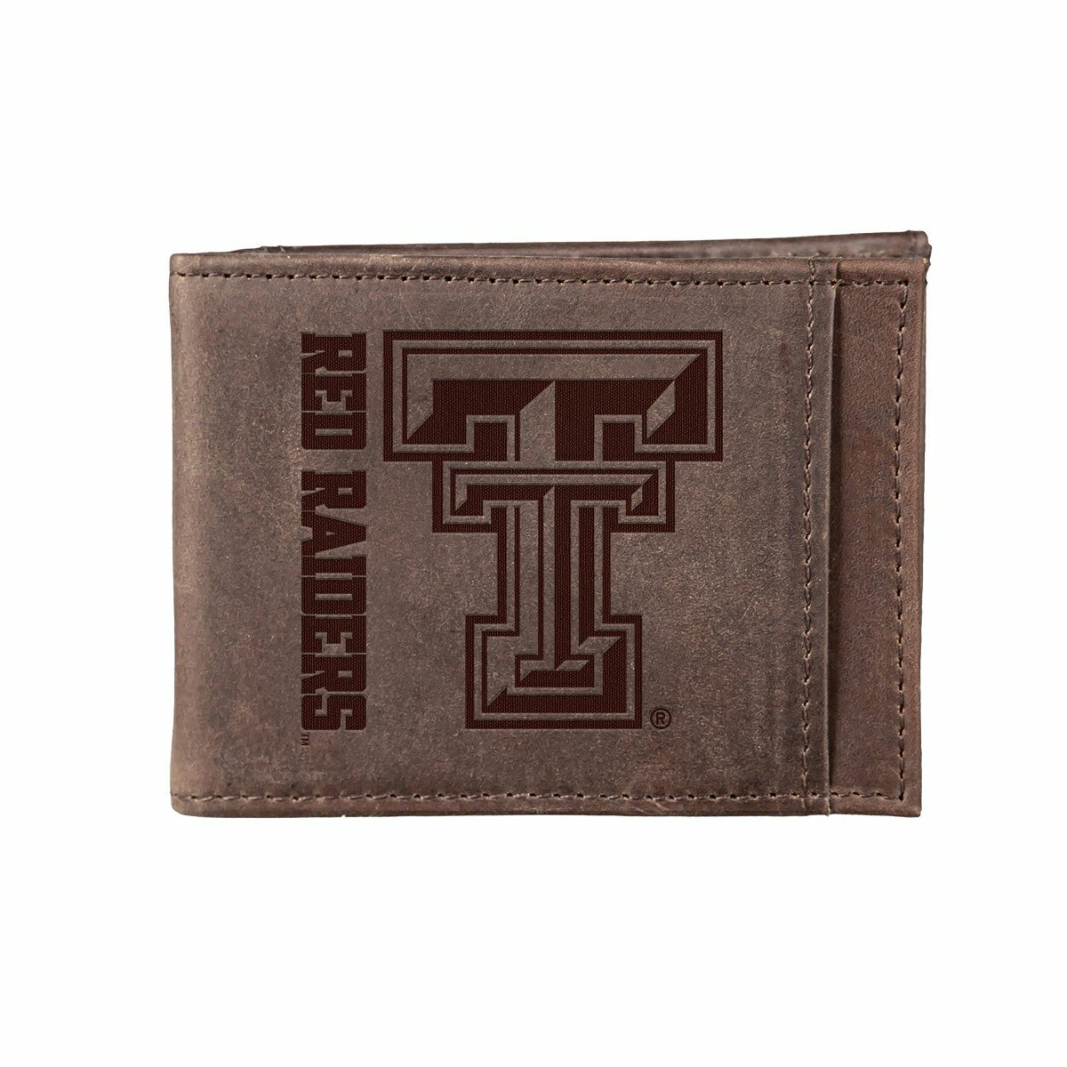 Team Sports America Trending - Front Pocket Wallet w/ RFID Blocking, Texas Tech University, Brown