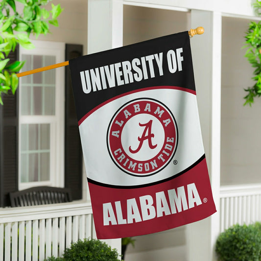Team Sports America Signature - University of Alabama Suede House Flag