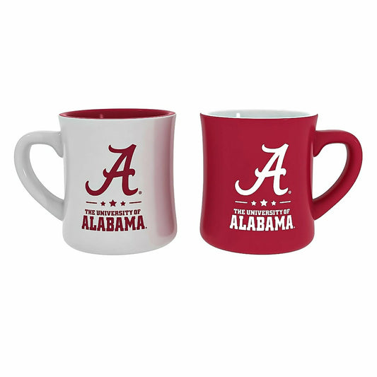 Team Sports America Recommended - University of Alabama 10oz Ceramic Cup Set, 2pc