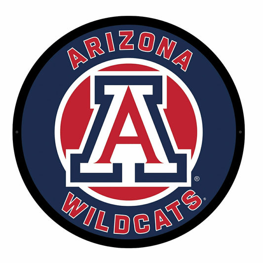 Team Sports America Classic - LED Wall Decor, Round, University of Arizona