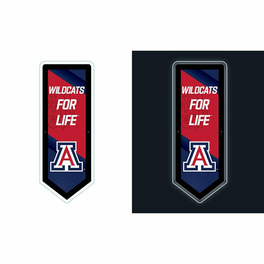 Team Sports America Essential - LED Wall Decor, Pennant, University of Arizona