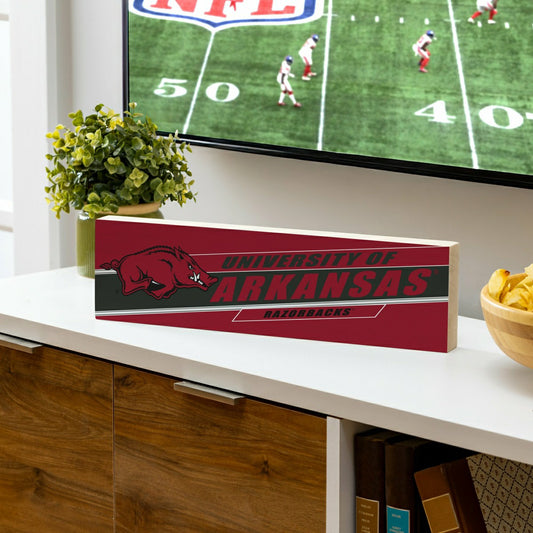 Team Sports America Exclusive - University of Arkansas Mantle Sign, Down Home Fans, 5x18