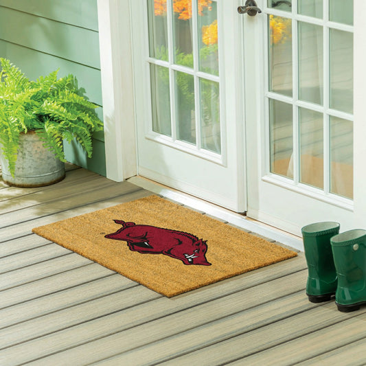 Team Sports America Trending - University of Arkansas Large Full Color Coir Mat, 36"x24"