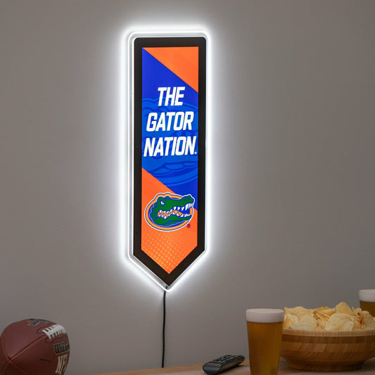 Team Sports America Signature - LED Wall Decor, Pennant, University of Florida