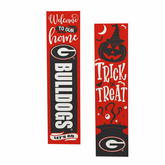 Team Sports America Essential - 47" Double Sided Leaner, University of Georgia, Halloween