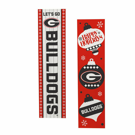 Team Sports America Value - 47" Double Sided Leaner, University of Georgia, Christmas