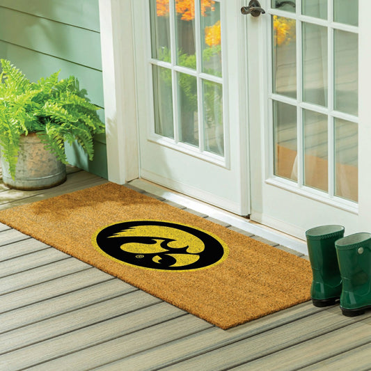 Team Sports America Essential - University of Iowa Extra Large Full Color Coir Mat, 60"x24"