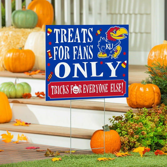 Team Sports America Everyday - University of Kansas Yard Sign, Halloween Treats for Fans