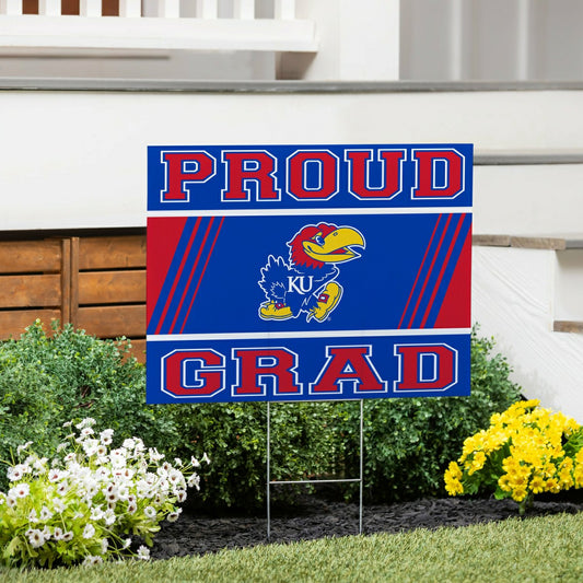 Team Sports America Essential - University of Kansas Coroplast Yard Sign Graduate
