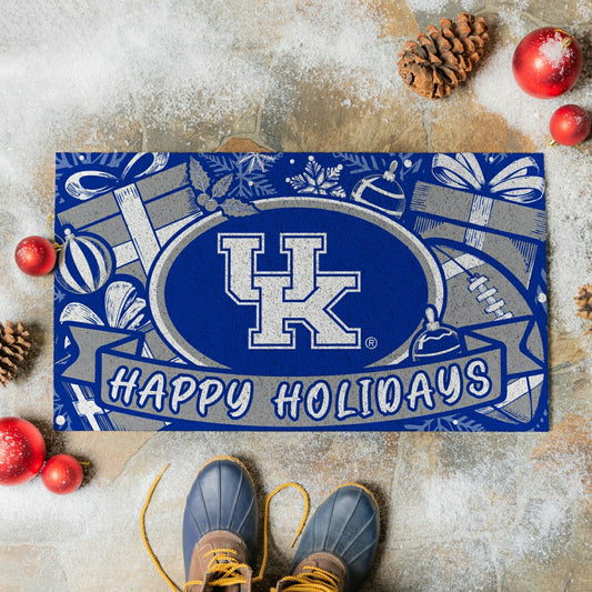 Team Sports America Recommended - University of Kentucky Holiday PVC Mat, 28"x16"