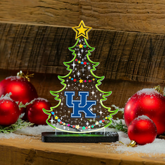 Team Sports America Value - University of Kentucky College Holiday Tree Desklite LED Decor