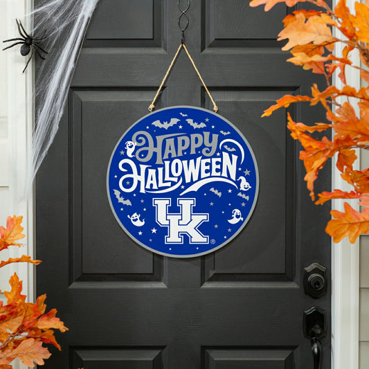 Team Sports America Recommended - University of Kentucky Halloween Round Door Décor with Hanging Rope, 1