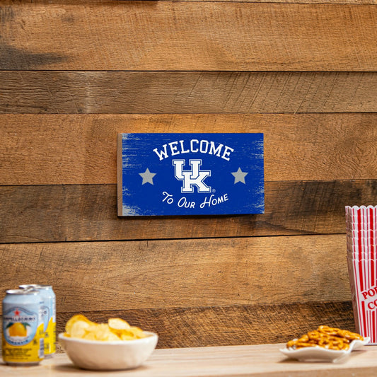 Team Sports America Signature - University of Kentucky Wood Wall Sign, 6x11