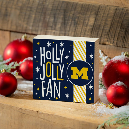 Team Sports America Exclusive - University Of Michigan Block, Holiday, 6x6