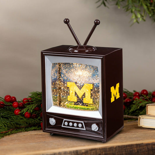 Team Sports America Classic - University Of Michigan Vintage TV Water Lantern