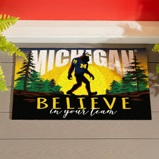 Team Sports America Value - University Of Michigan Bigfoot PVC Mat, 28"x16"