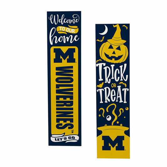 Team Sports America Signature - 47" Double Sided Leaner, University Of Michigan, Halloween