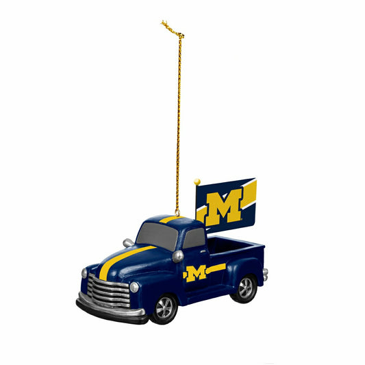 Team Sports America Value - University Of Michigan Rally Truck Ornament, Set of 2