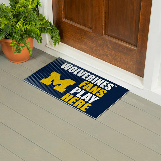 Team Sports America Trending - University Of Michigan Fan Mat, 28"x16"