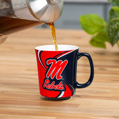 Team Sports America Best Seller - University of Mississippi, 14oz Ceramic Cup of Awesome with Matching B