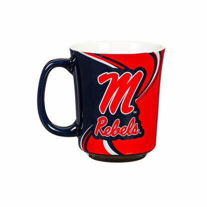 Team Sports America Best Seller - University of Mississippi, 14oz Ceramic Cup of Awesome with Matching B