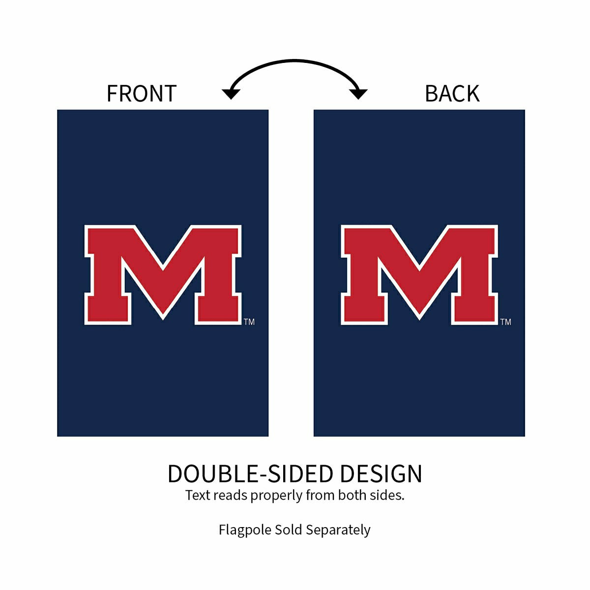 Team Sports America Classic - University of Mississippi Applique House Flag