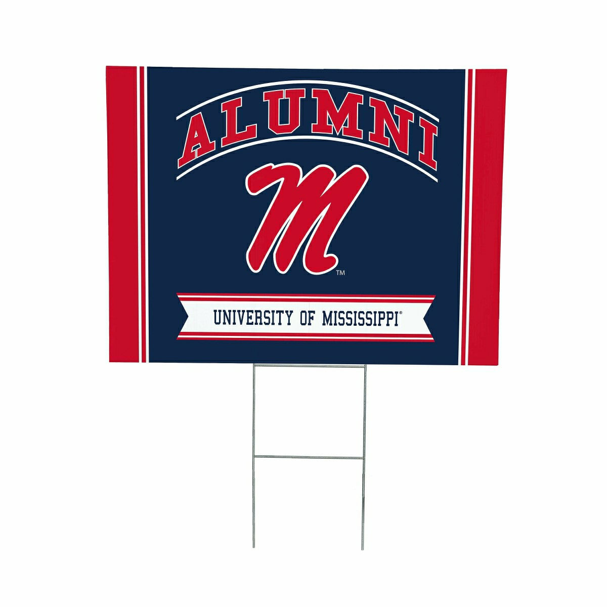 Team Sports America Essential - University of Mississippi Coroplast Yard Sign Alumni