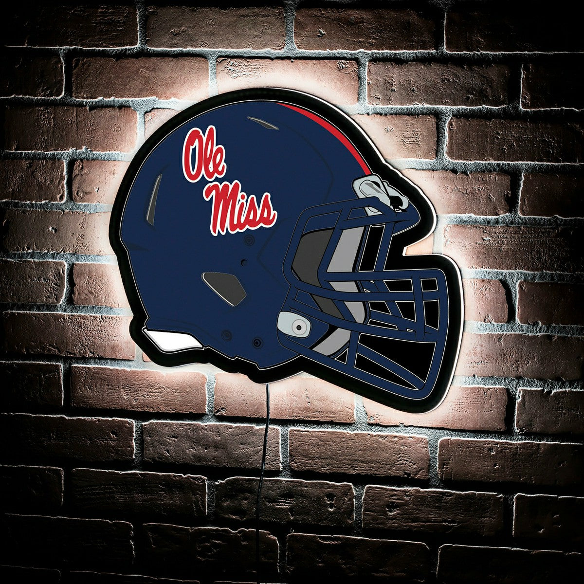 Team Sports America Trending - LED Wall Decor, Helmet, University of Mississippi