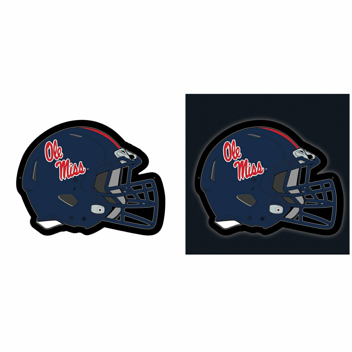 Team Sports America Trending - LED Wall Decor, Helmet, University of Mississippi