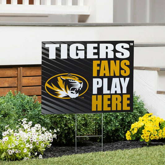Team Sports America Classic - University of Missouri Coroplast Yard Sign "Fans Play Here"