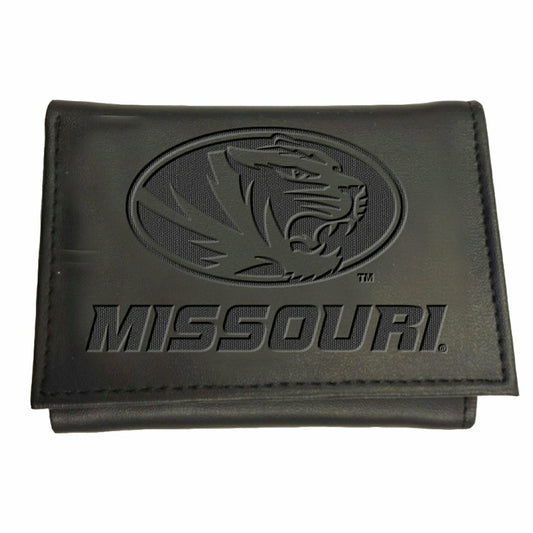 Team Sports America Recommended - University of Missouri, Tri-Fold Wallet, Black