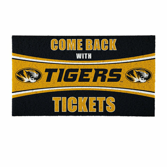Team Sports America Everyday - 28" x 16" PVC Trapper Mat, Come Back with Tickets, University of Misso