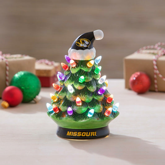 Team Sports America Best Seller - University of Missouri 8" LED Ceramic Christmas Tree