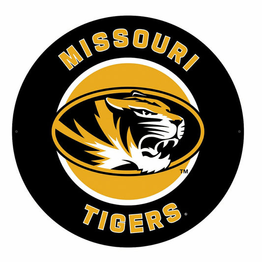 Team Sports America Recommended - LED Wall Decor, Round, University of Missouri
