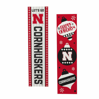 Team Sports America Value - University of Nebraska 47" Double Sided Leaner, Christmas