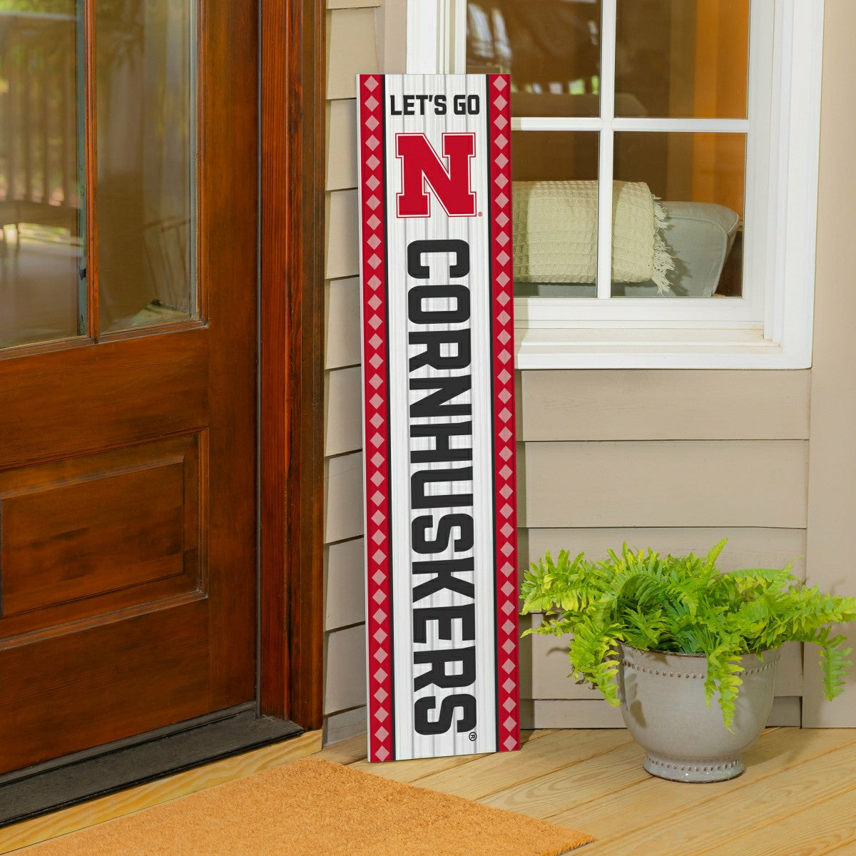 Team Sports America Value - University of Nebraska 47" Double Sided Leaner, Christmas