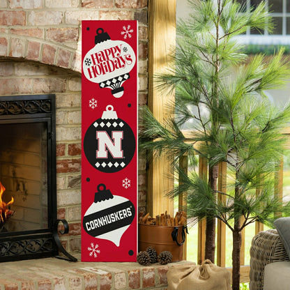 Team Sports America Value - University of Nebraska 47" Double Sided Leaner, Christmas
