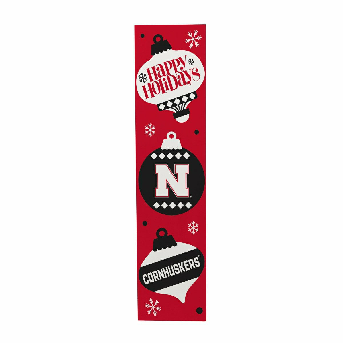 Team Sports America Value - University of Nebraska 47" Double Sided Leaner, Christmas